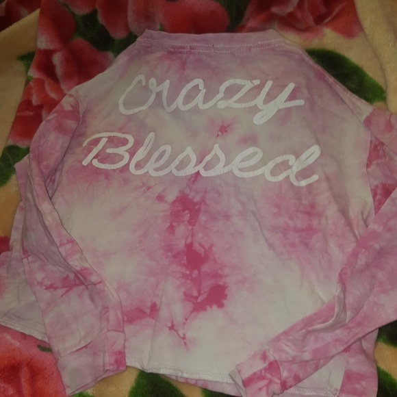 Pink Long-Sleeved Crop Top - Picture 4 of 4